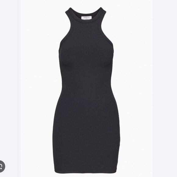 Aritzia Dresses & Skirts - Aritzia Babaton Formarib Racerback Dress Black Size Medium